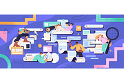People search information online set, a Person Illustration by PaperTrident (Thumbnail 2 of 9)