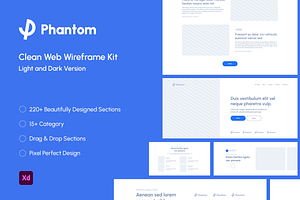 Phantom - Clean Wireframe Kit