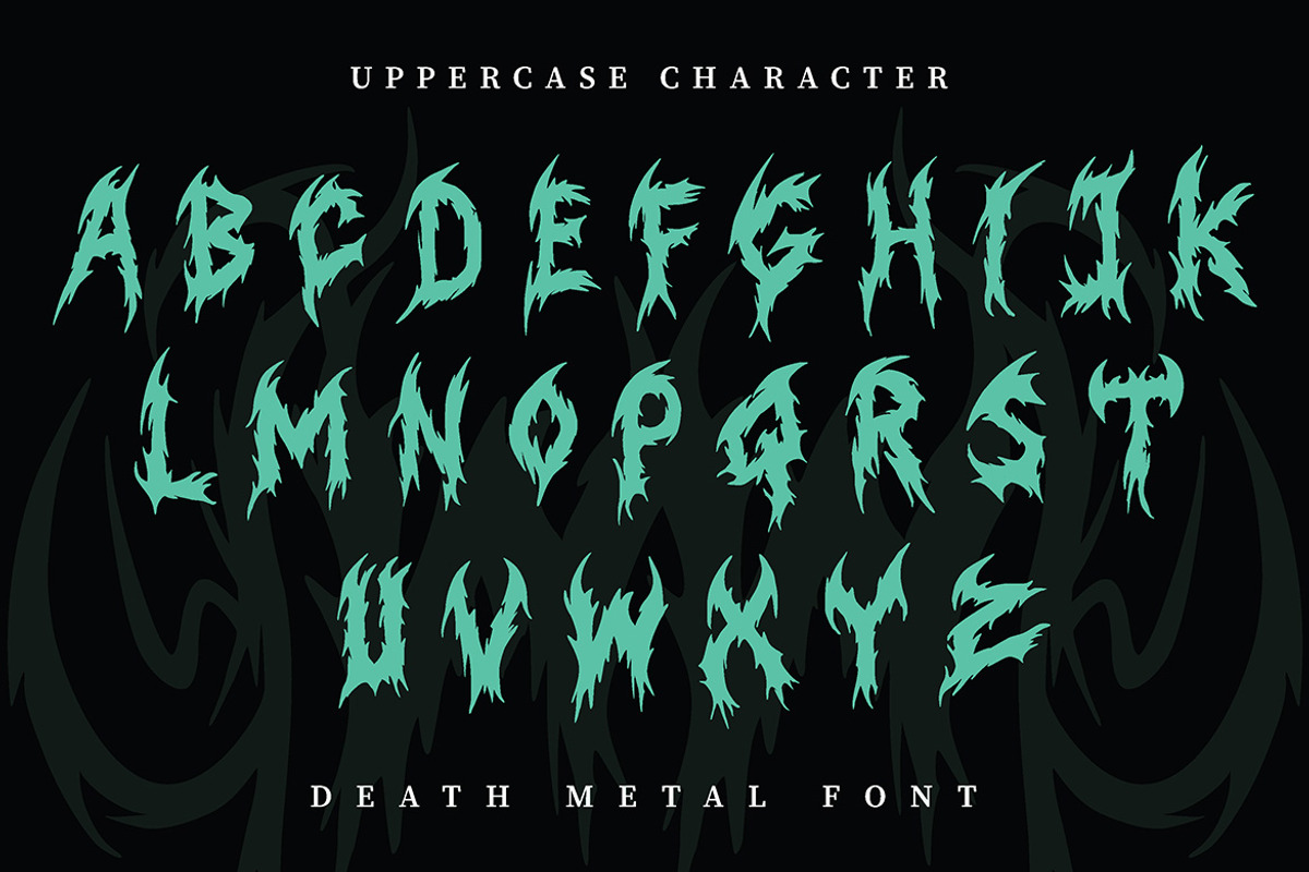 Xhorven - Death Metal Typeface, a Blackletter Font by Eltypesstudio (Photo 6 of 12)