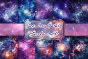 Seamless Galaxy Background, a Background Graphic by AdriOP (Thumbnail 1 of 3)