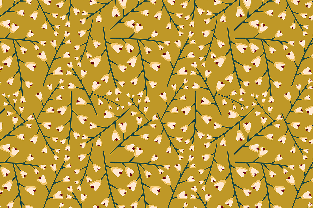 Season Floral patterns vector, a Pattern Graphic by Anny Cecilia Walter (Photo 1 of 3)