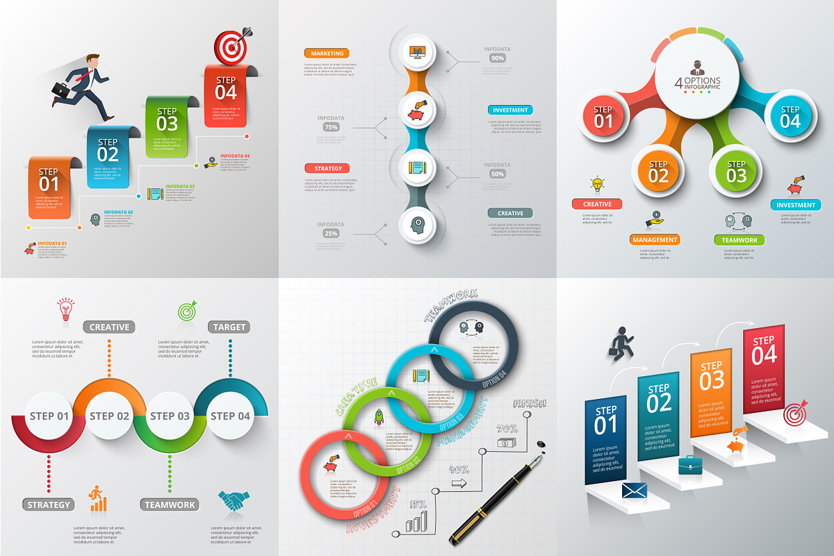Infographic elements bundle v.01, a Presentation Template by Abert (Photo 8 of 9)