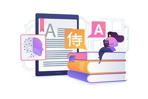 AI Language Style Transfer abstract, an Illustration by Visual Generation