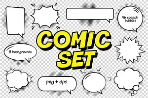 Big Comic Elements Set