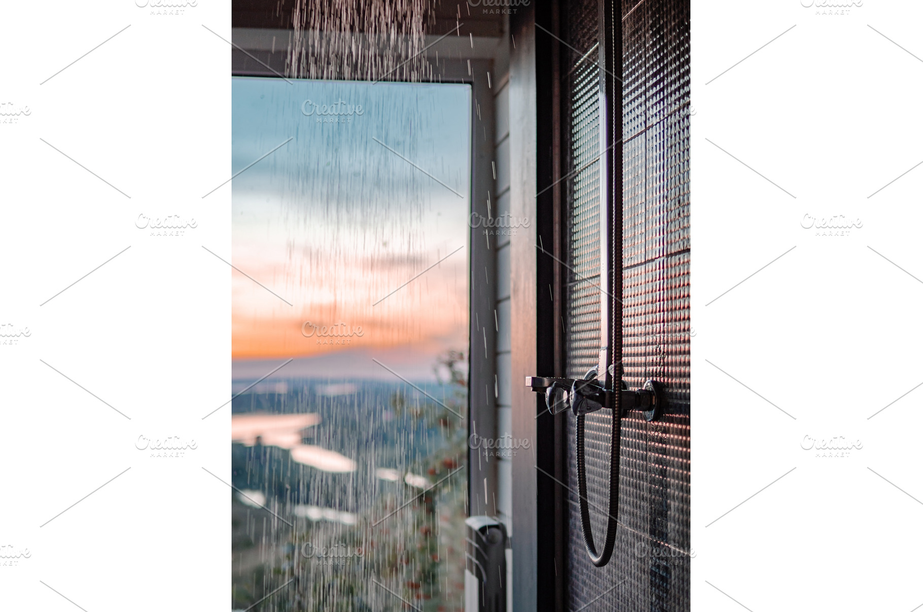 Bathing room interior with panoramic, a Nature Photo by Fascinadora