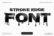 Stroke Edge Font, a Handwritten Font by Handmadefont (Thumbnail 1 of 10)
