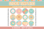 Packaging Stickers - Bundle of 12, a Stationery Template by SunshineStudioBoutique (Thumbnail 1 of 10)