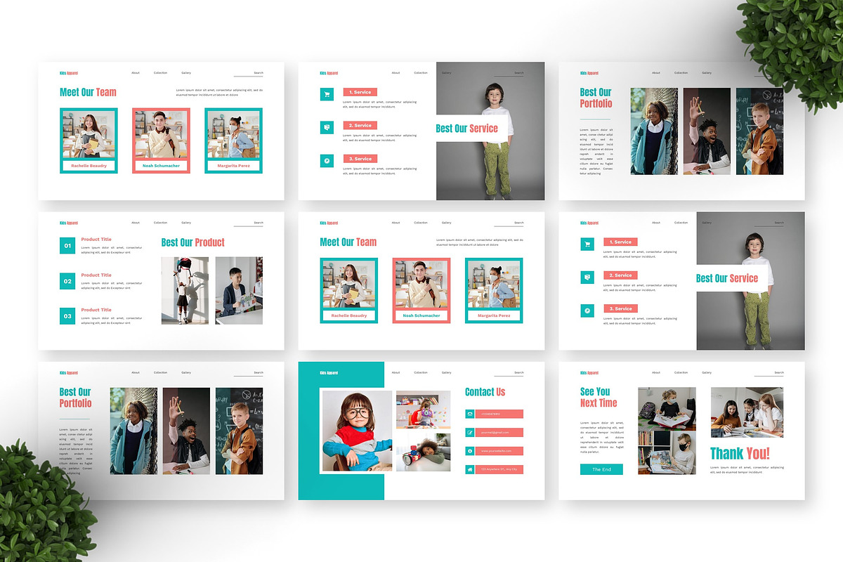 Kids Apparel - Education Keynote preview 4