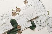 Watercolor Monogram Wedding Suite, an Invitation Template by BlueRobinDesignShop (Thumbnail 4 of 14)