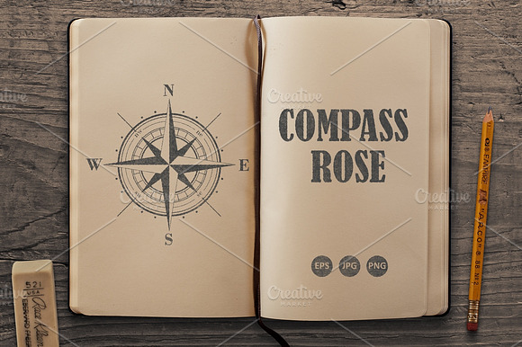 Vector Compass Rose (Windrose)