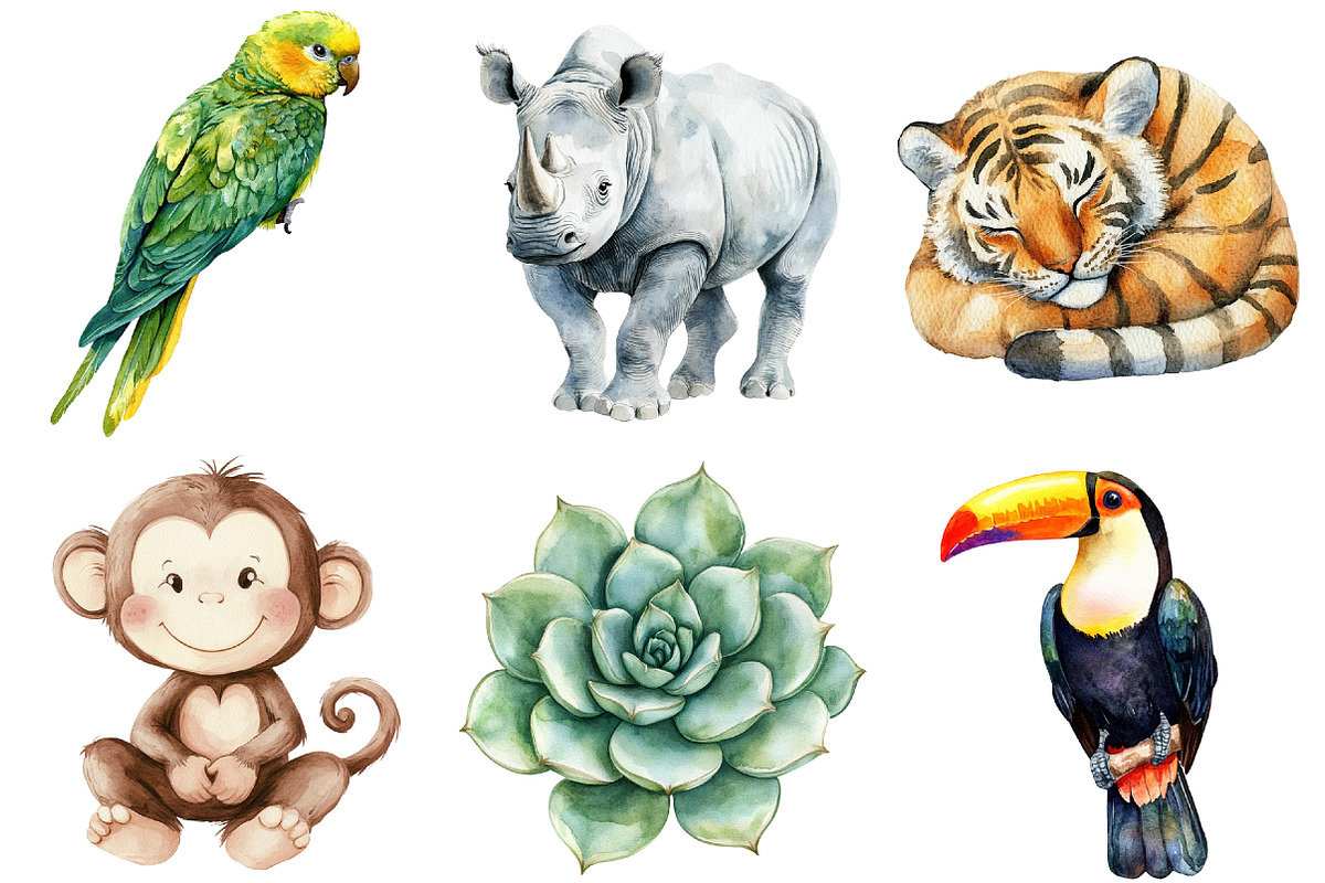 Cute Boho Baby Safari Animals, an Illustration by CitraGraphics (Photo 4 of 5)