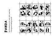 50 Panda Illustration Set, an Animal Illustration by The Journey Atelier (Thumbnail 3 of 4)