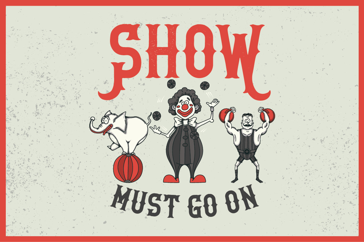 Crazy Circus typeface preview 5