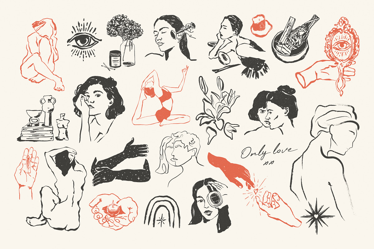 Self love Illustrations, an Object Graphic by iStar Design (Photo 3 of 12)