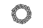Leaf Laurel Wreath Frame Bundle, an Illustration by Gaye Art (Thumbnail 49 of 51)