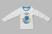 Kids Full Sleeve Tshirt Mockups, a Shirt Mockup by megostudi0 (Thumbnail 3 of 7)
