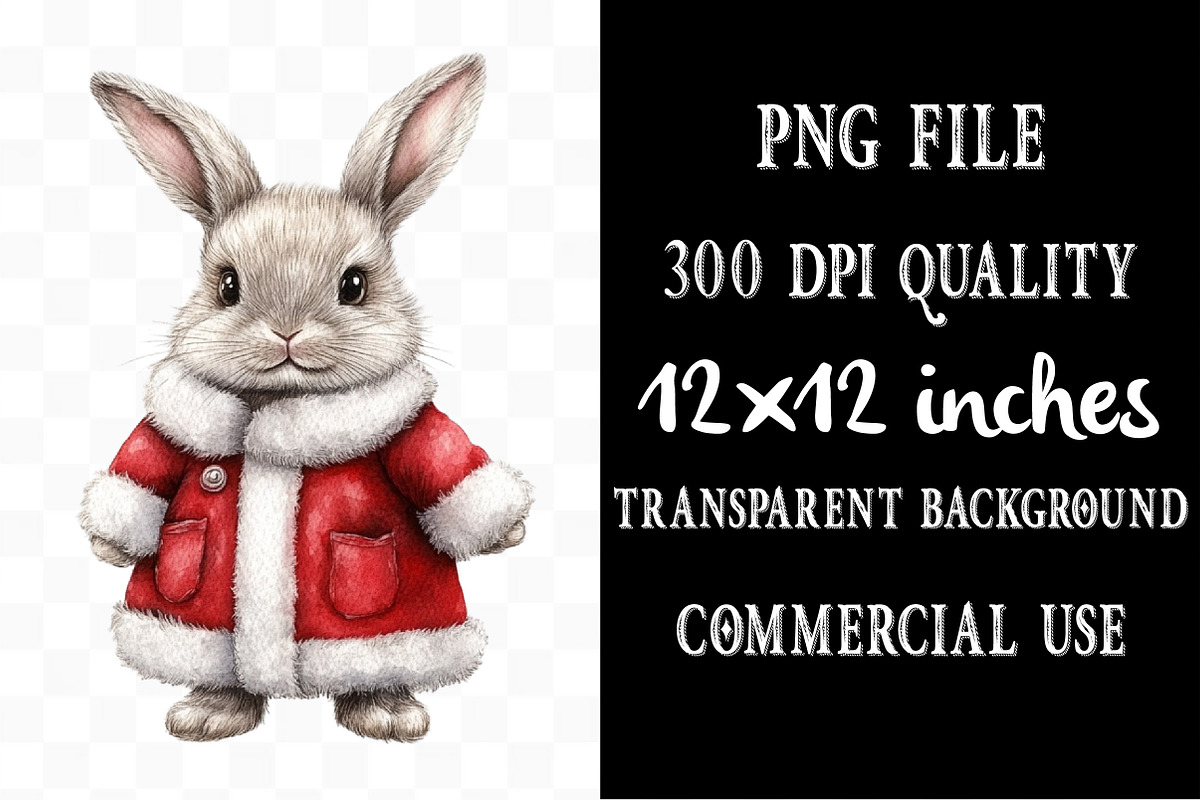 Cute Christmas Animal Clipart, an Illustration by Designking (Photo 4 of 5)