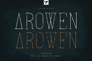 Arowen - Textured Rough Fonts