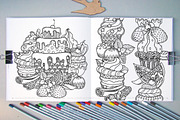 Dessert. Graphic illustrations set, a Decorative Illustration by Color and Decor (Thumbnail 3 of 7)