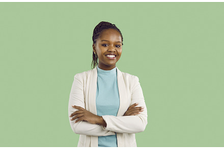 Portrait of happy confident young, a Person Photo by StudioRomantic