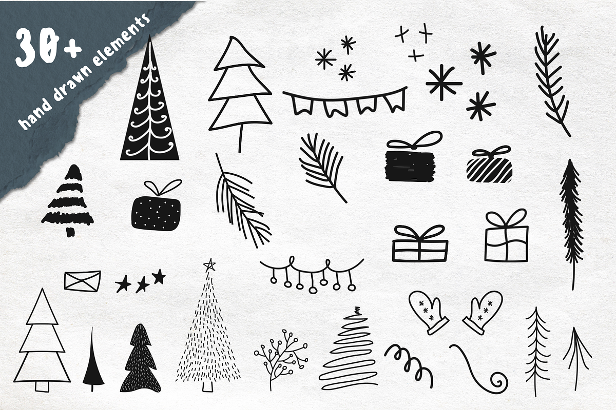 Scandinavian Christmas Collection, a Pattern Graphic by Iryna Danyliuk (Photo 2 of 7)