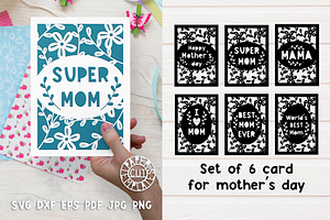 Set Of Gift Cards For Mom For Cut.