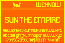 Sun The Empire font