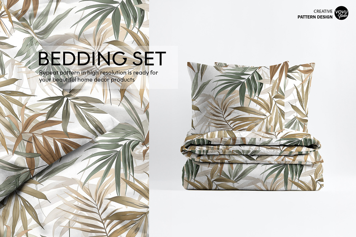 Wild leaves Seamless Pattern Design, a Pattern Graphic by VOVU Studio (Photo 5 of 7)