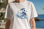 Blue Chinoiserie Summer Sublimation, an Illustration by SVGArt (Thumbnail 3 of 7)