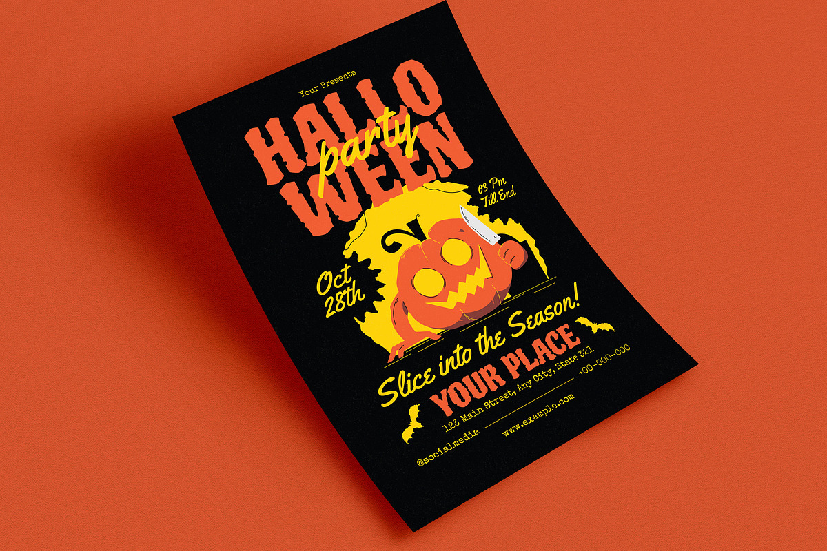 Retro Halloween Event Flyer, a Flyer Template by Guuver (Photo 3 of 3)