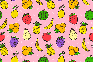 Fruit Seamless Pattern Background, a Pattern Graphic by Mangustudio