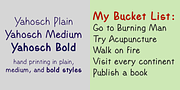 Yahosch, a Handwritten Font by Ingrimayne Type (Thumbnail 1 of 7)