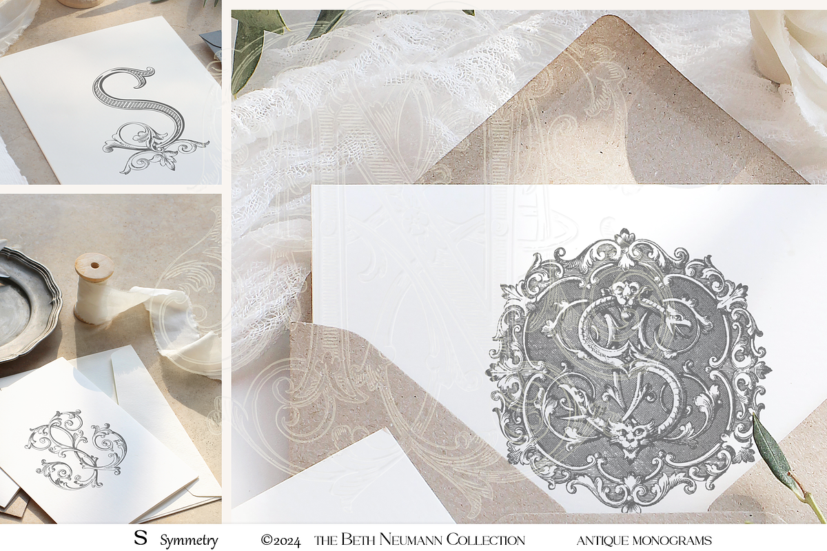 Antique Vintage Monogram Initial S, an Object Graphic by Antique Monograms (Photo 2 of 4)