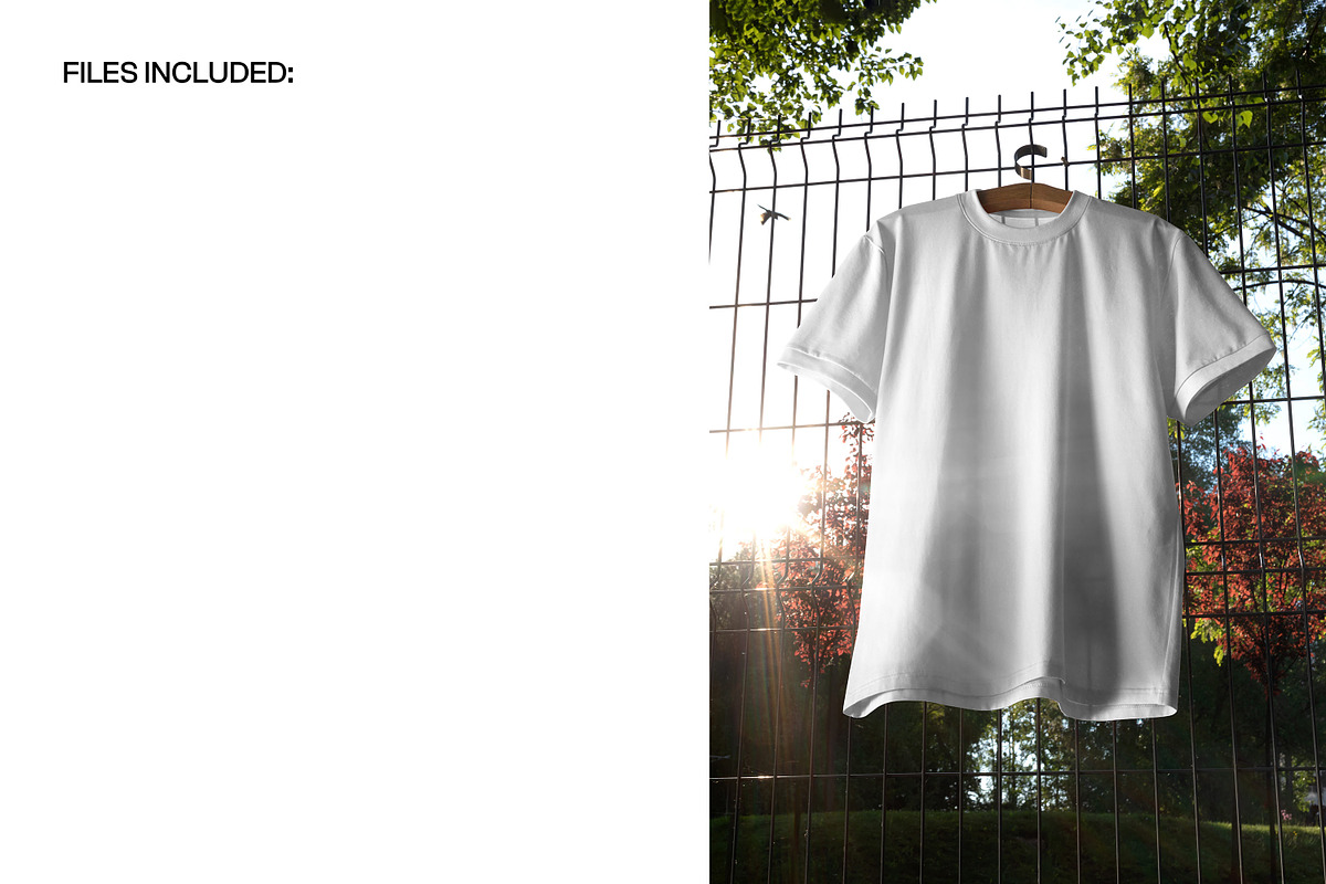 T-Shirt on Hanger Outdoors Mockup, a Shirt Mockup by creatsy5 (Photo 2 of 6)