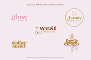 BRO Allura- Modern Bold Display Font, a Slab Serif Font by Brodi-Rose Creative Co (Thumbnail 6 of 11)