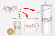 Pink Gingham Summer Florals, a Graphic by Artnoy (Thumbnail 4 of 5)