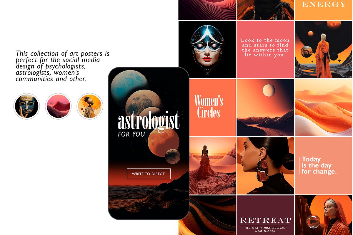 Cosmic Nomad Art Poster Collection, an Object Graphic by Struvictory.art (Photo 7 of 9)