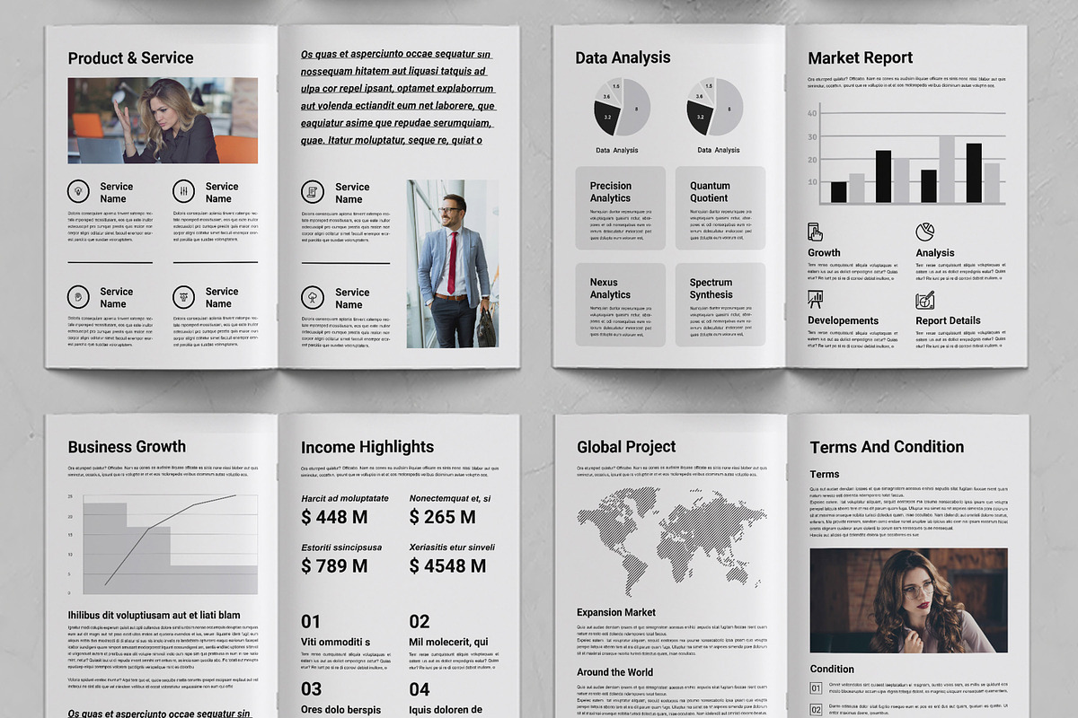 White Paper Template, a Brochure Template by ContestDesign (Photo 3 of 3)