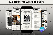 Bachelorette Itinerary Template, a Social Media Template by PixelBloomClub (Thumbnail 1 of 4)