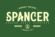 Spancer + BONUS, a Serif Font by inumocca_type (Thumbnail 1 of 11)