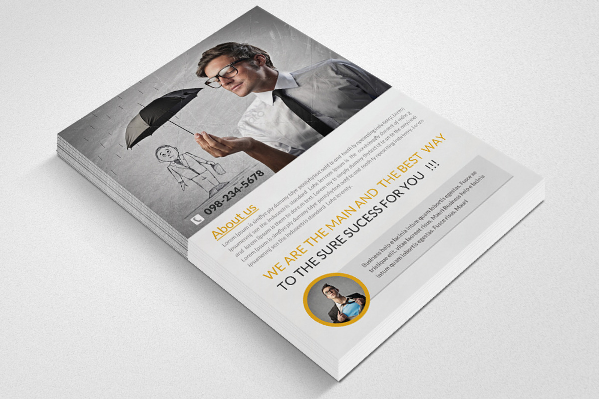 Creative Business Flyer Template, a Flyer Template by Psd Templates (Photo 2 of 3)