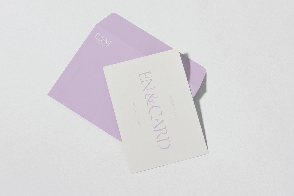 Envelope & Card Invitation Mockups, a Print Template by Mockstore (Photo 9 of 14)