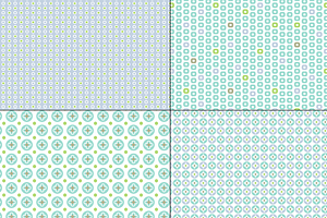 Seamless Blue & Green Geometrics