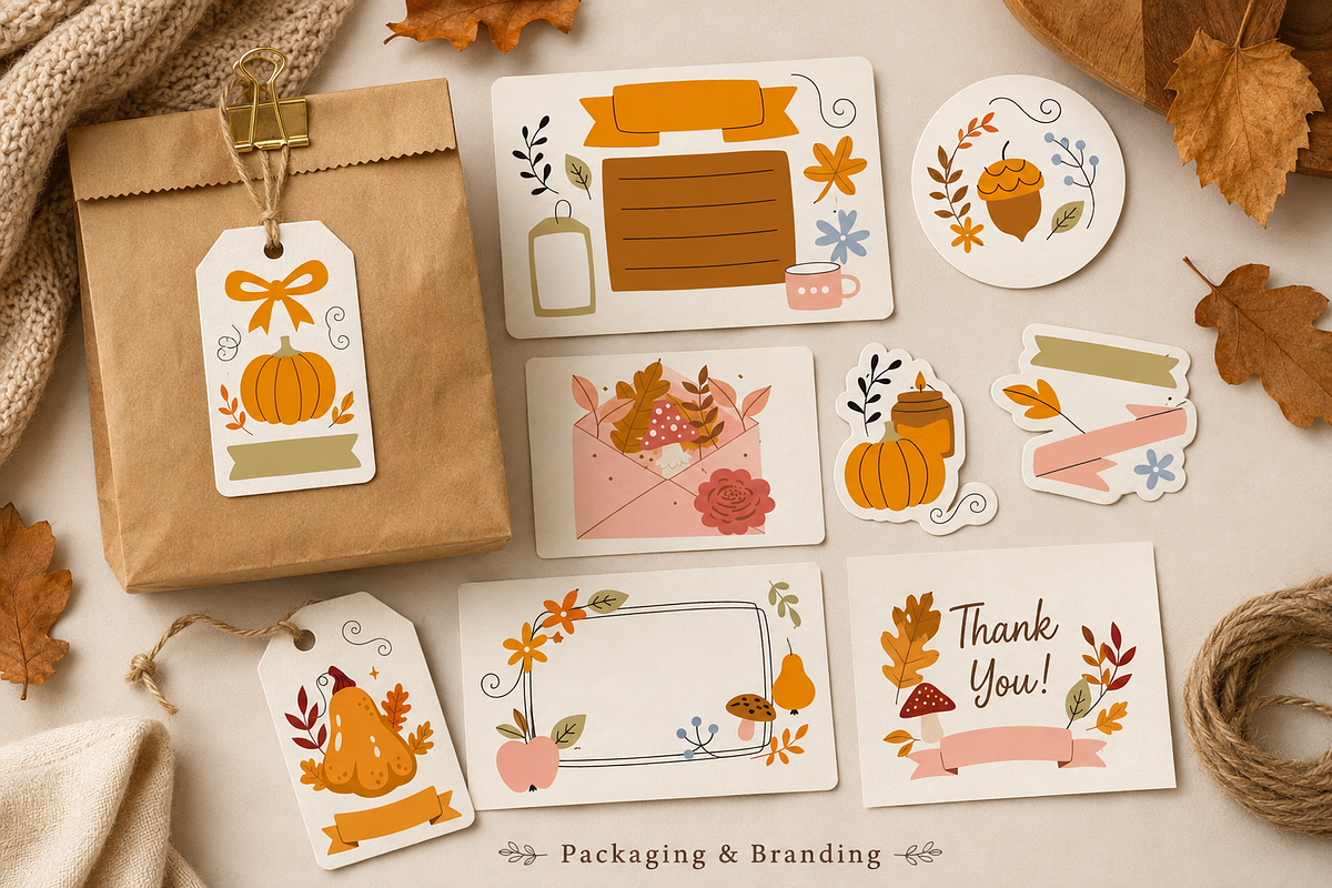 Whimsical Autumn Collection, a Seasonal Illustration by Anna Studio (Photo 6 of 12)