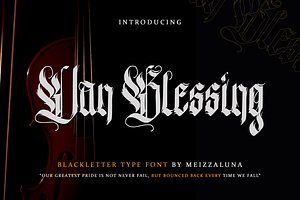 Van Blessing - Blackletter Typeface