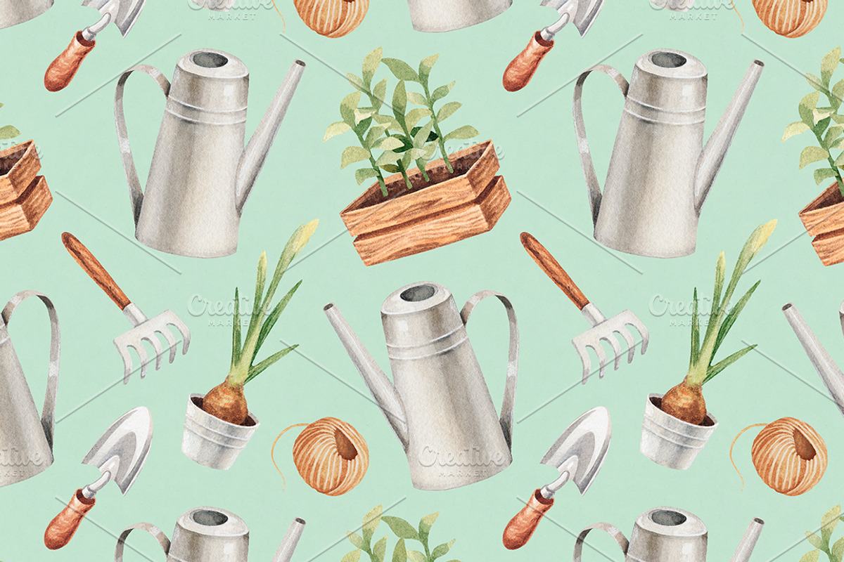 Illustrations of garden tools, an Object Illustration by Sundra (Photo 2 of 7)
