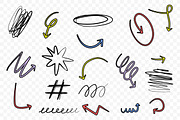 Hand Drawn Arrows and Scribbles, an Object Illustration by Partikusi Design (Thumbnail 3 of 3)