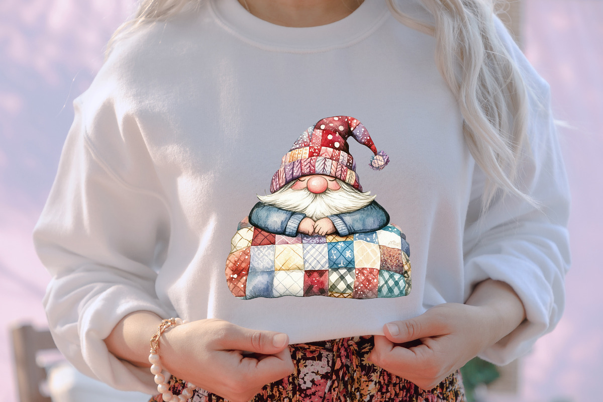 Winter Christmas Gnome Clipart PNG, an Illustration by designcity5 (Photo 5 of 5)