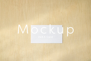 Simple 2x3.5 Place Card Mockup