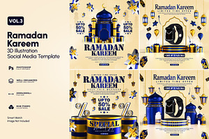 Ramadan Kareem Sale Instagram Posts, a Templates & Theme by OnurDemircan